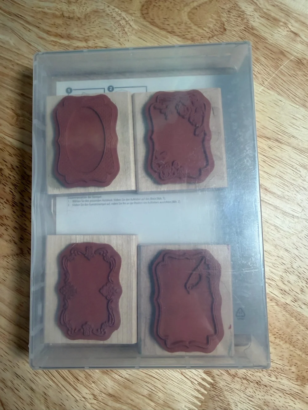 Stampin' Up! Four Frames Wooden Block Stamp Set - 4pc - Picture 3 of 5